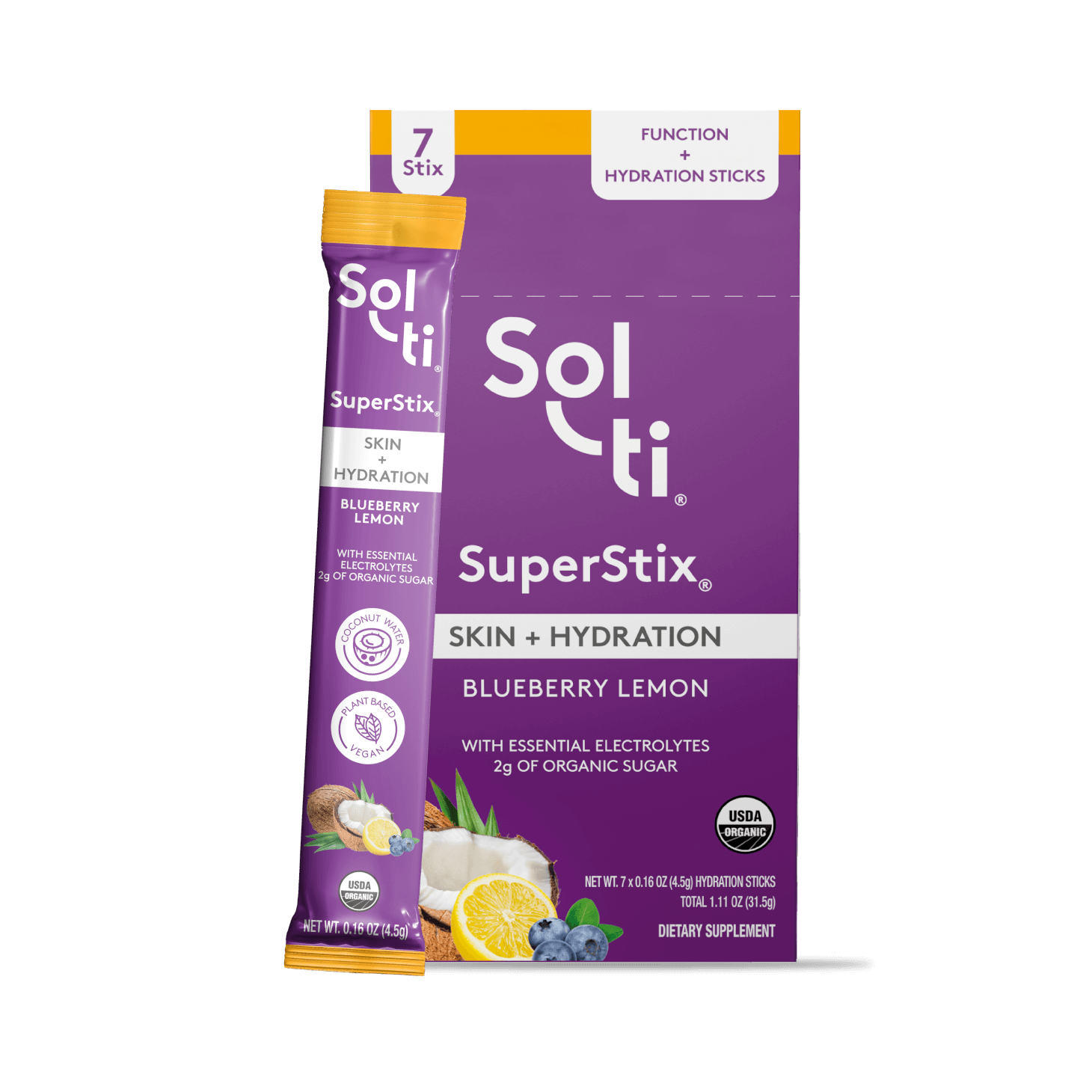 Sol-ti® SuperStix Skin + Hydration Blueberry Lemon