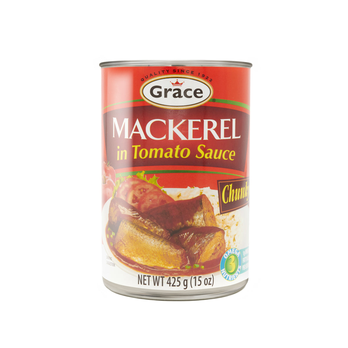 Grace Mackerel in Tomato Sauce Chunky 15oz